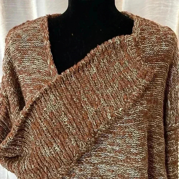 Universal Thread Open Knit V Neck Brown Sweater Women’s XXL NWT - Picture 6 of 9